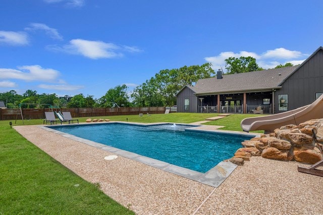 685 Box Car Rd, Lufkin, TX 75904 - view of pool featuring a water slide
