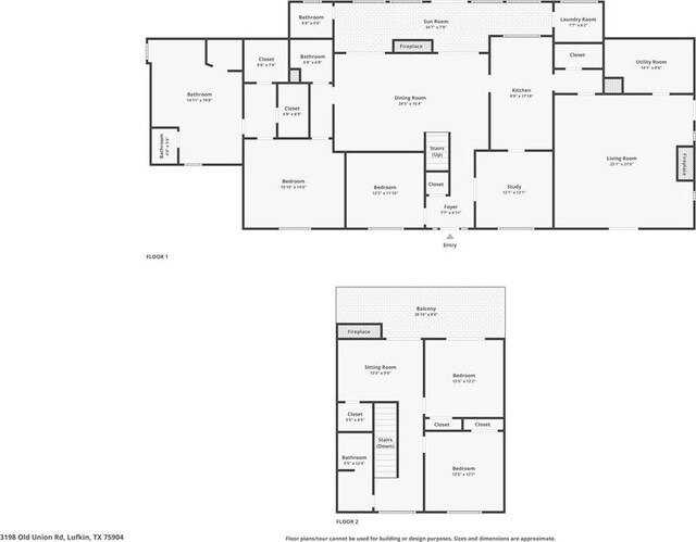 3198 Old Union Rd, Lufkin, TX 75904 - view of property floor plan