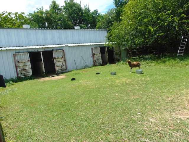 3198 Old Union Rd, Lufkin, TX 75904 - view of yard featuring an outdoor structure and a pole building