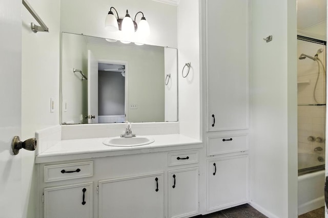 3198 Old Union Rd, Lufkin, TX 75904 - full bathroom featuring vanity and bathtub / shower combination