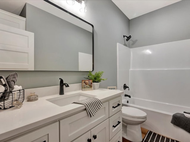 282 Lancewood Dr, Lufkin, TX 75904 - bathroom featuring vanity, washtub / shower combination, and toilet
