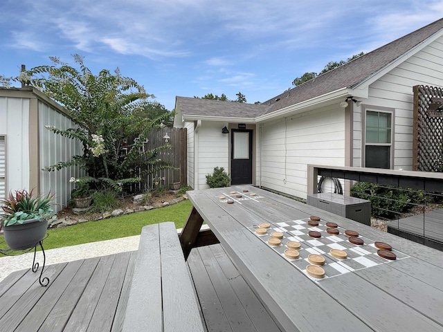 view of deck