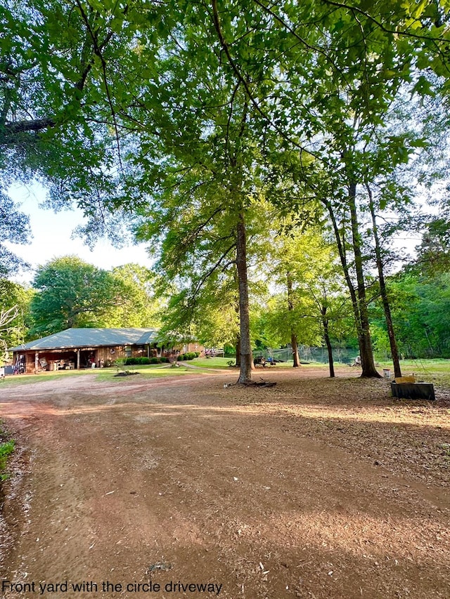 785 County Road 105, San Augustine, TX 75972 - surrounding community with dirt driveway and a carport