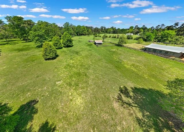 drone / aerial view featuring a rural view