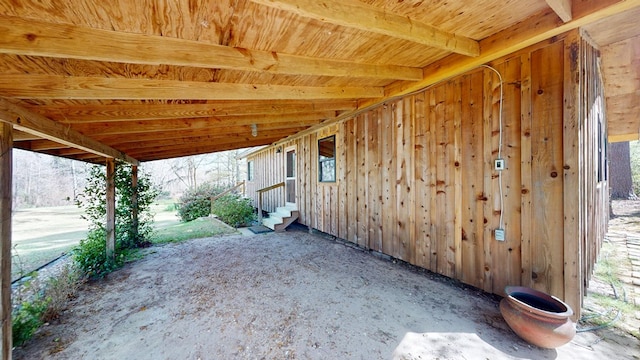 view of patio with entry steps