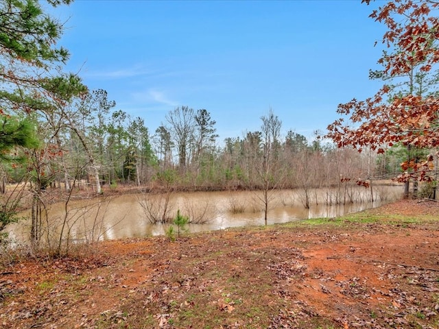 view of yard featuring a water view