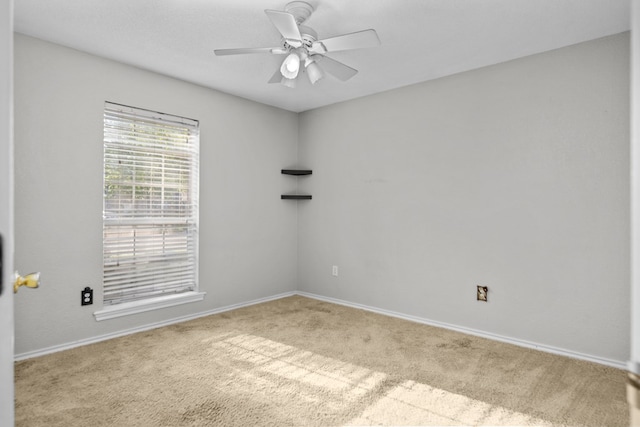 126 Lewellin Pl, Lufkin, TX 75904 - carpeted spare room featuring a ceiling fan and baseboards