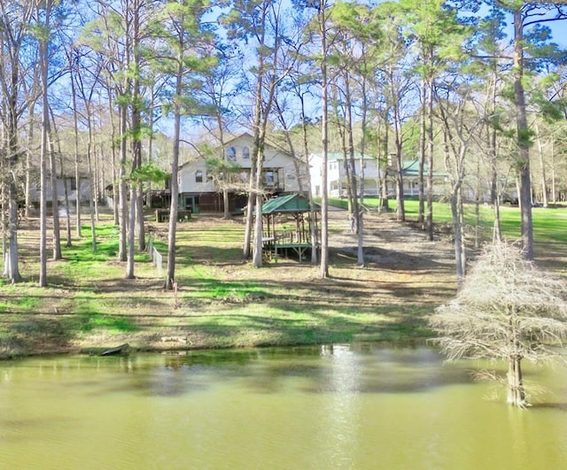 exterior space with a gazebo