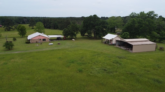 bird's eye view featuring a rural view
