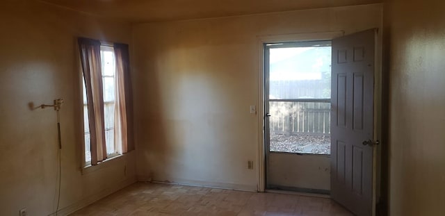 entryway with light hardwood / wood-style floors