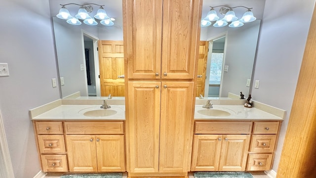 bathroom with vanity