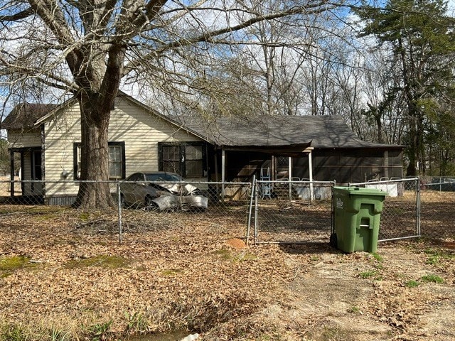 104 Pearl St, Timpson, TX 75975 - exterior space with a gate and fence