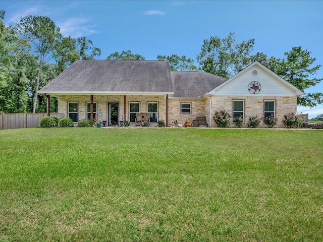 166 White Oak Ln, Lufkin, TX 75904 - view of front facade featuring stone siding