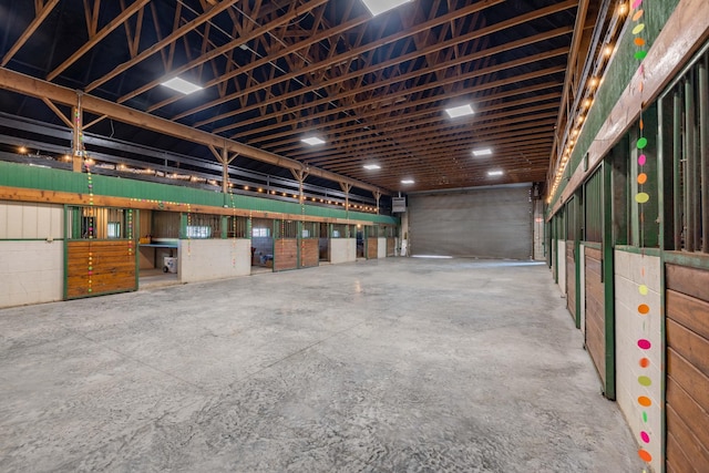 view of horse barn