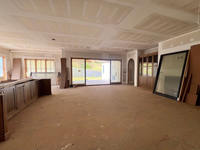 view of unfurnished living room