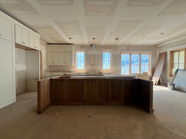 kitchen featuring white cabinetry