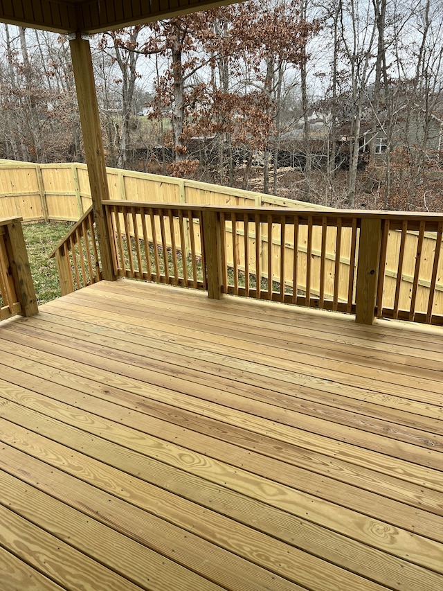 view of deck