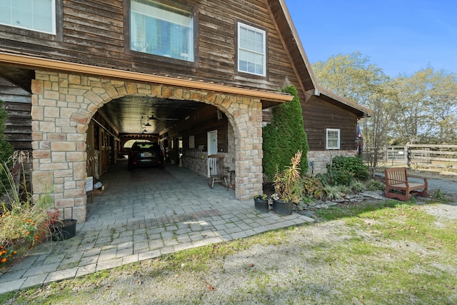 exterior space with a patio