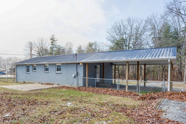 view of rear view of property