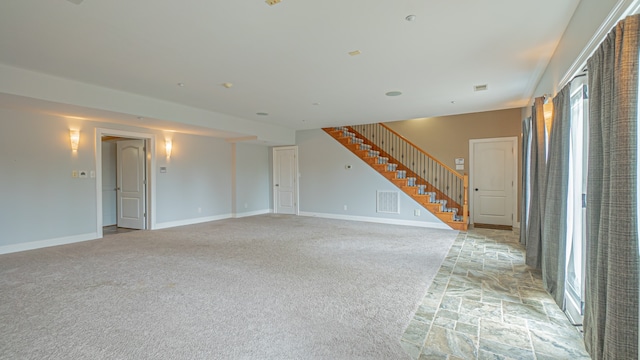 view of carpeted empty room