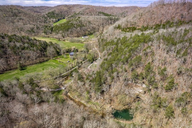 view of aerial view