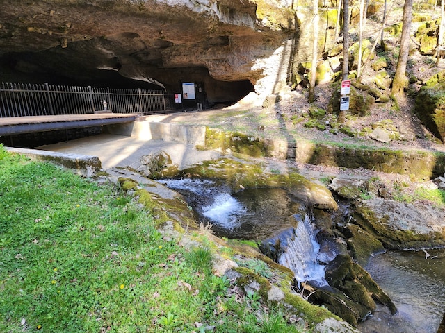 exterior space featuring a water view