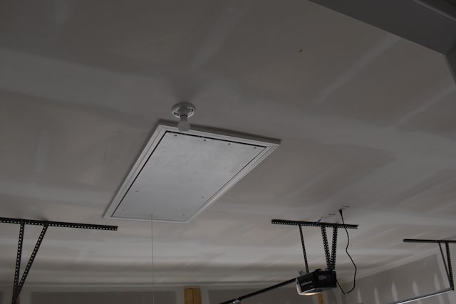 interior details featuring a garage door opener