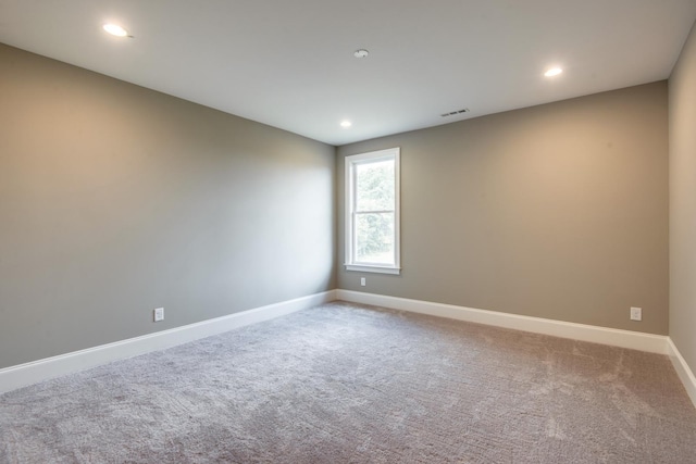 view of carpeted empty room