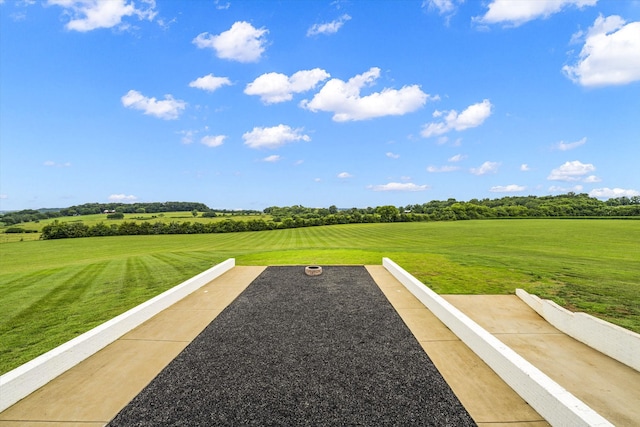 view of nearby features featuring a lawn