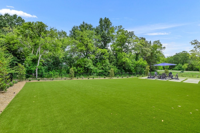 view of yard featuring a patio