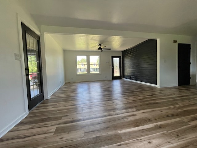 292 Northridge Dr, Clarksville, TN 37042 - empty room featuring dark hardwood / wood-style flooring and ceiling fan