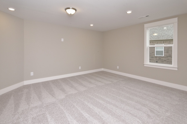 view of carpeted empty room