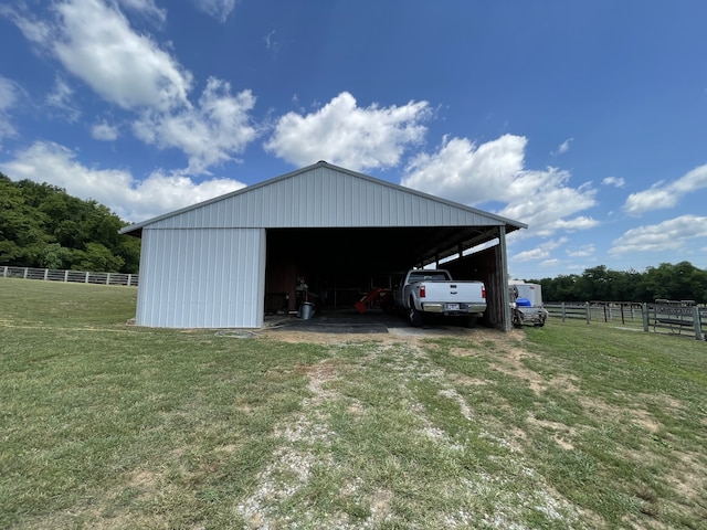 72 Golden Hollow Rd, Kelso, TN 37348 - exterior space with a carport and a lawn