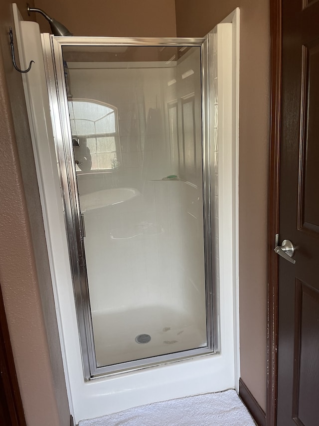 72 Golden Hollow Rd, Kelso, TN 37348 - bathroom featuring a shower with shower door