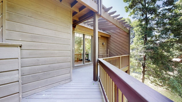 exterior space featuring a pergola