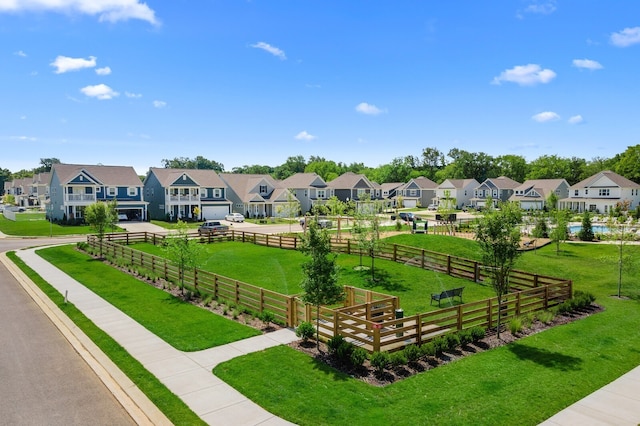 view of nearby features with a lawn