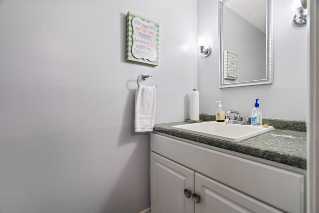 bathroom with large vanity