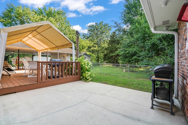 view of patio / terrace featuring a deck