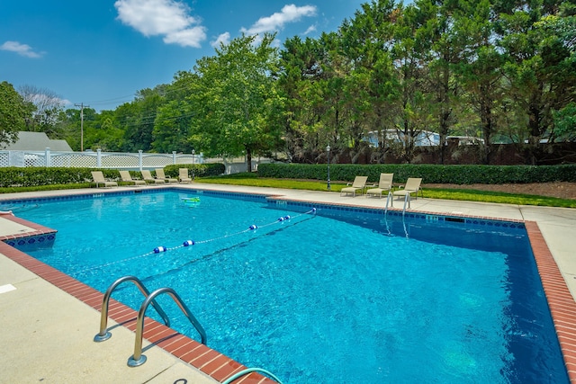 view of pool