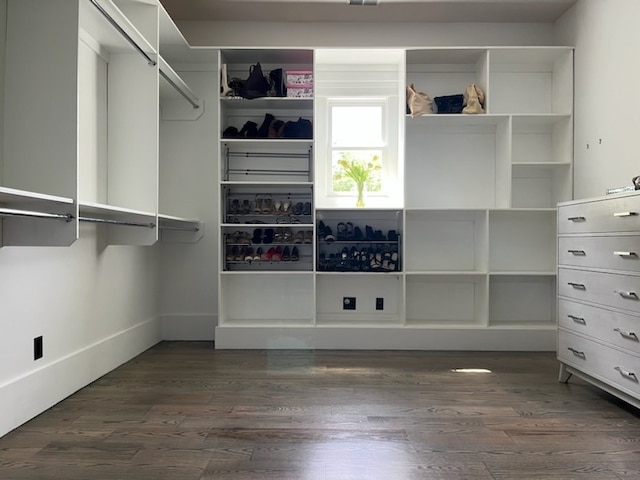 3609 Leipers Valley Trl, Franklin, TN 37064 - walk in closet with dark hardwood / wood-style flooring