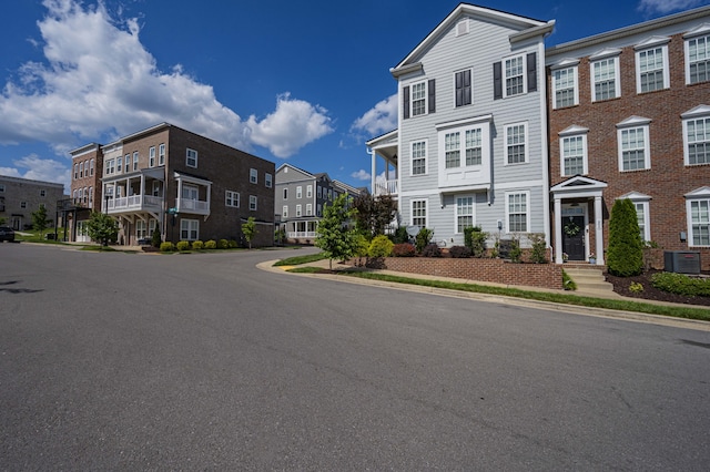 view of property with central AC