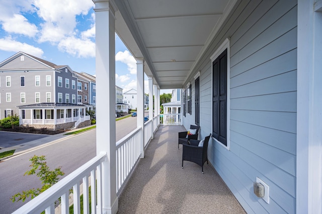 balcony with a porch