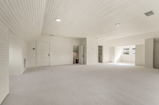 unfurnished room with light colored carpet