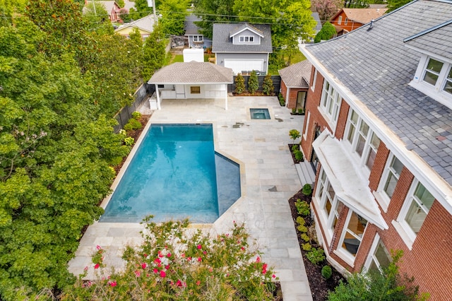 view of pool with a patio