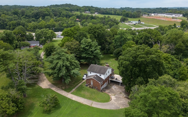 view of aerial view