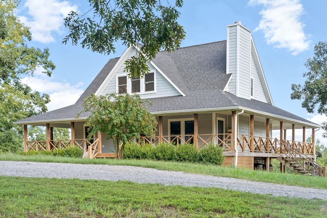 554 Hayes Ridge Rd, Indian Mound, TN 37079 - farmhouse inspired home with a front yard and covered porch