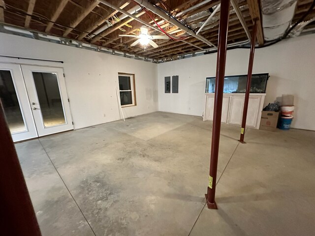 554 Hayes Ridge Rd, Indian Mound, TN 37079 - basement featuring french doors