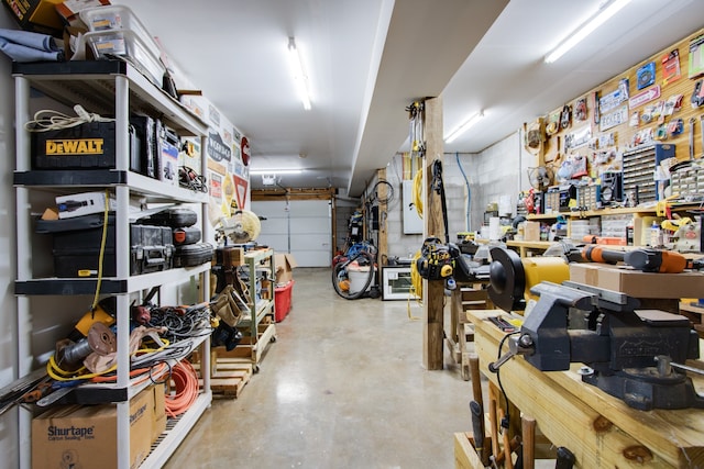 view of storage room