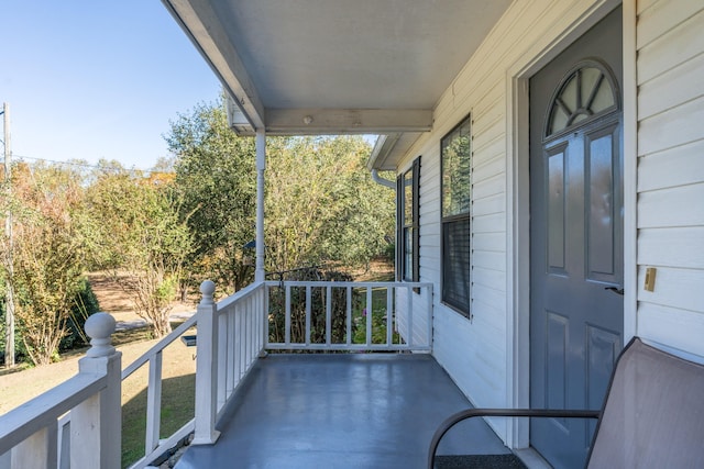 balcony with covered porch