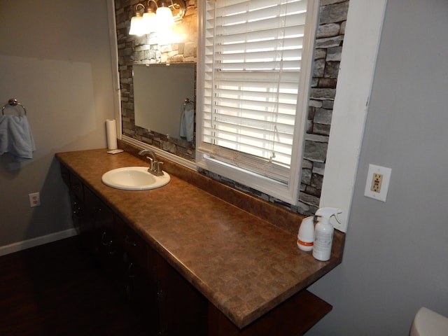 bathroom with vanity